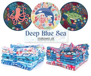 🌊🌊🌊Nová kolekce látek s motivem moře od Makower UK vás vezme na cestu do hlubin oceánu – tam, kde se barvy mění s každým...